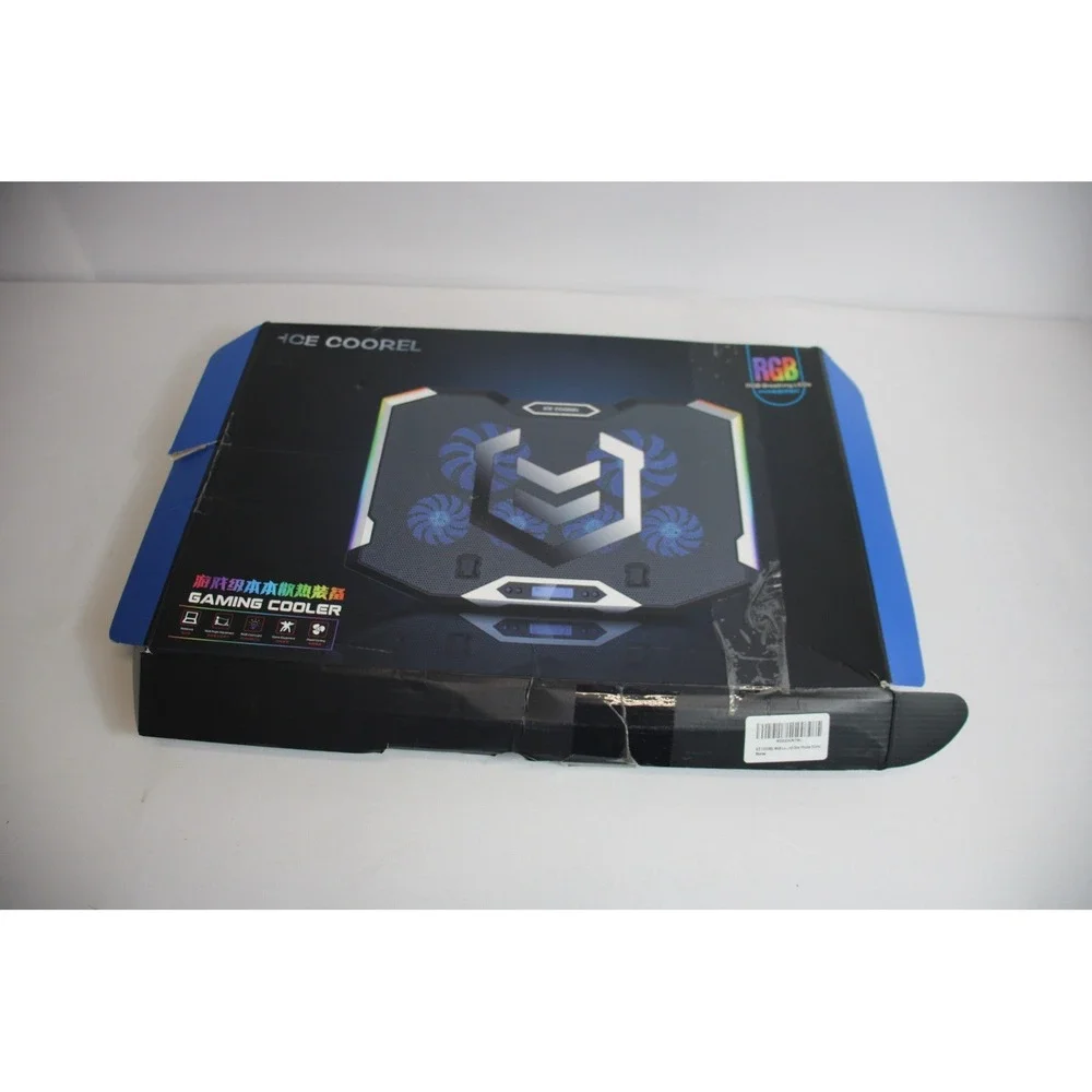 ICE COOREL Gaming Laptop Cooling Pad 15-17.3 Inch RGB Cooler Pad with 6 Fans